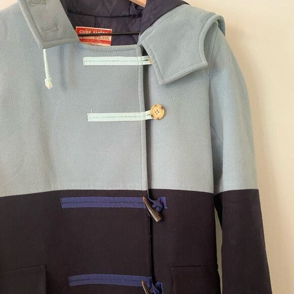 Authentic Cube Sugar RARE Toggle Blue Pea Coat Jacket - Picture 3 of 9